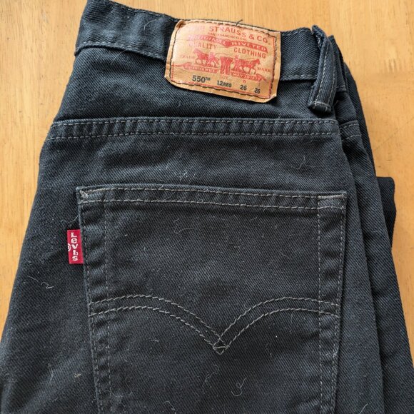 Levi's 550 Size 12 Reg - Black zipper fly - Picture 1 of 4